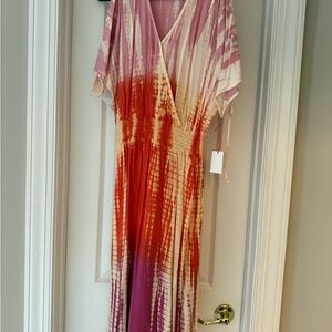 Simply Southern Pink and Red Midi Dress